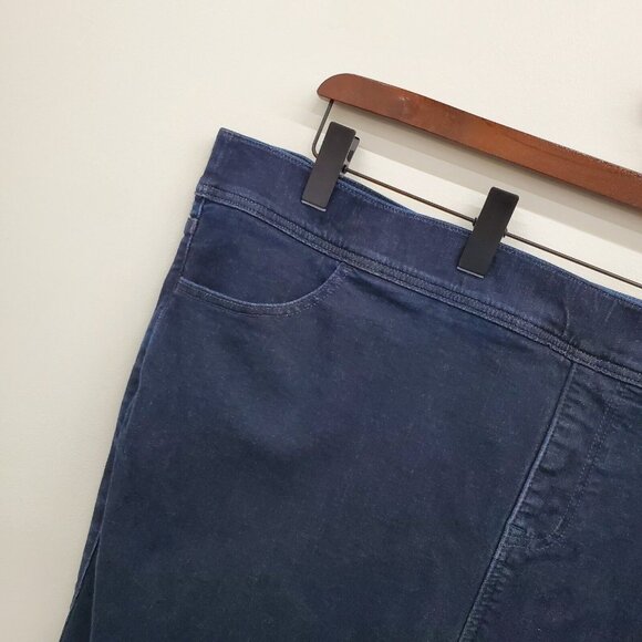 Torrid Womens Lean Jean Dark Blue Skinny Jeans High Waist Plus Size 5X‎ Pull On - Picture 4 of 14